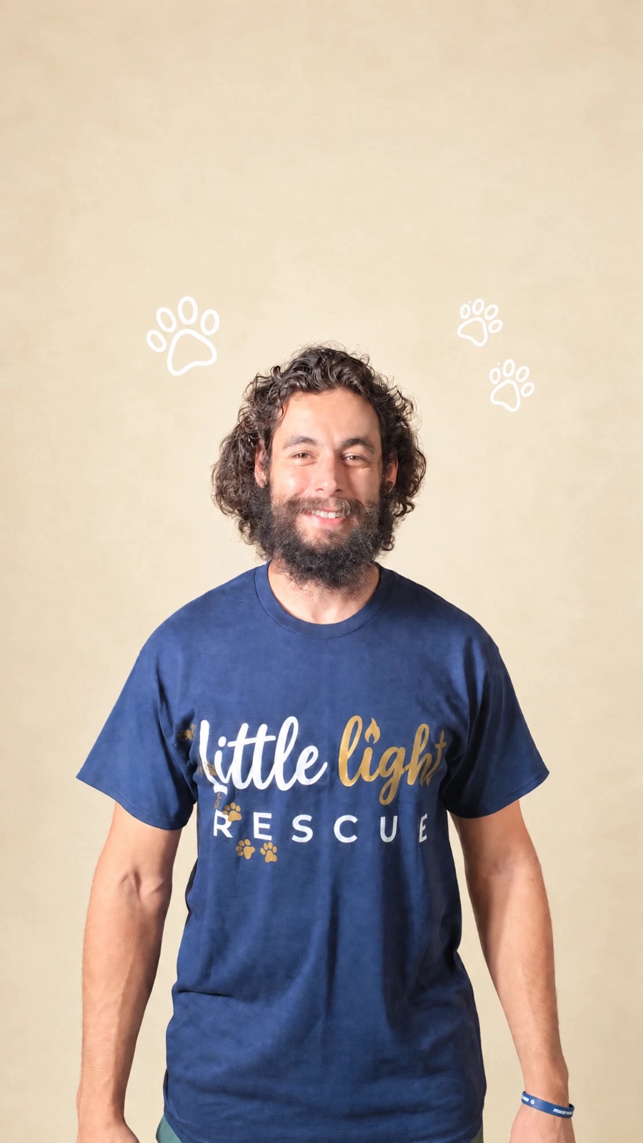The navy Little Light Rescue shirt